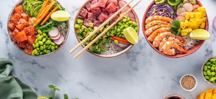 Poke Bowl food in North Melbourne