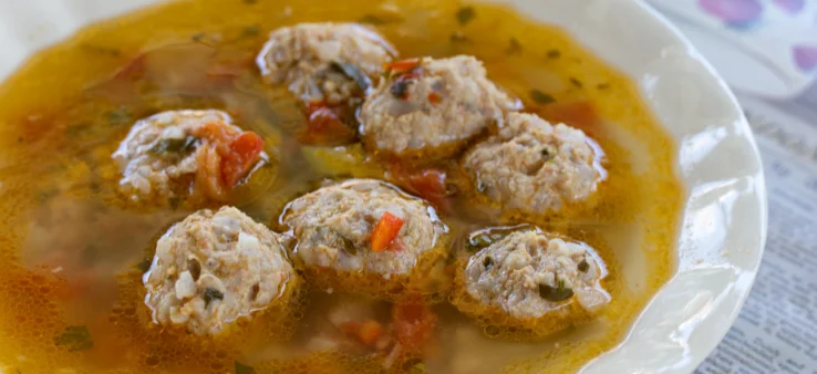 Ciorbă de Perisoare (Romanian Meatball Soup)