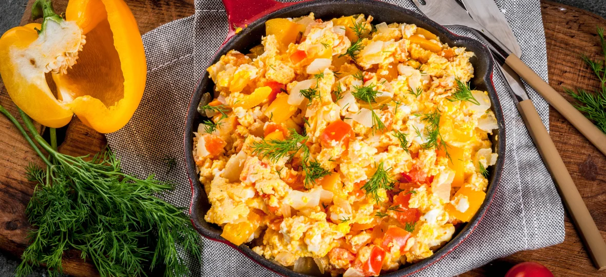 Perico (Scrambled Eggs with Vegetables)