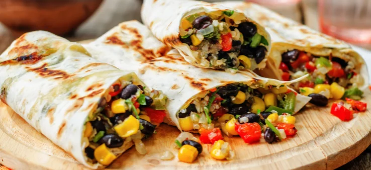 3. Quinoa and Black Bean Mini Burritos (Inspired by Brisbane Lions' Gold)