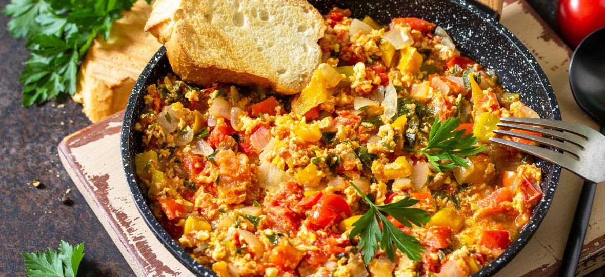 Menemen (Turkish Scrambled Eggs)