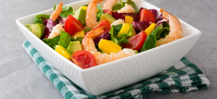 mango and prawn salad as Christmas Food