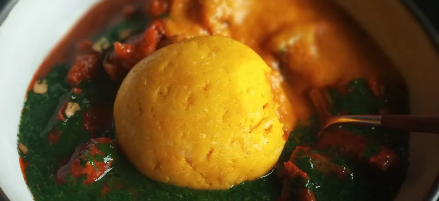 Pounded Yam and Egusi Soup