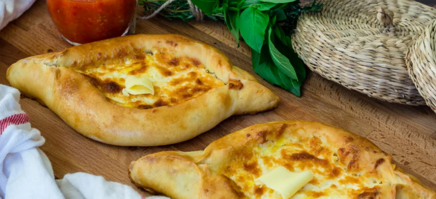 2. Khachapuri (Cheese-Filled Bread)