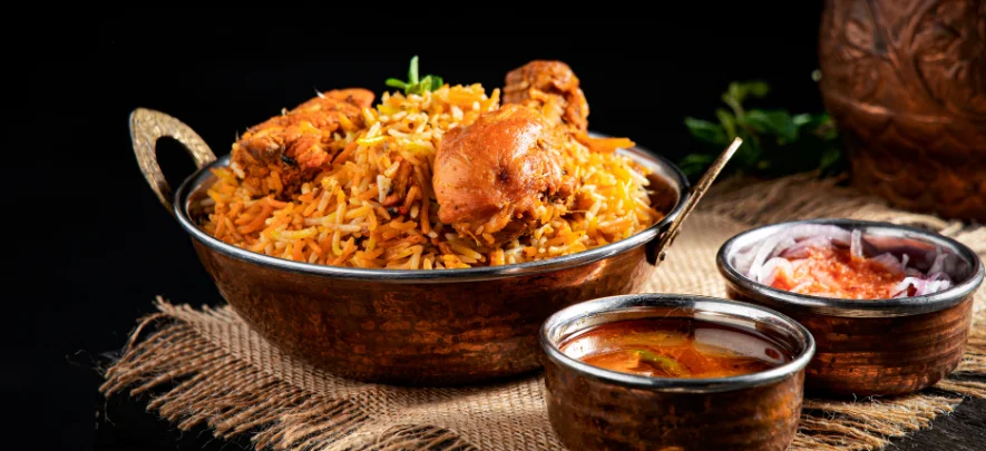 1. Biryani – The Ultimate Flavour Bomb