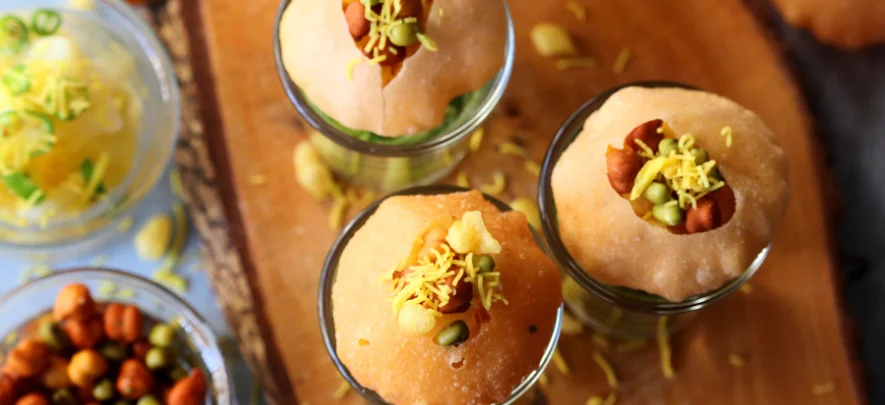 8. Dahi Puri – A Burst of Sweet, Spicy, and Tangy Flavours